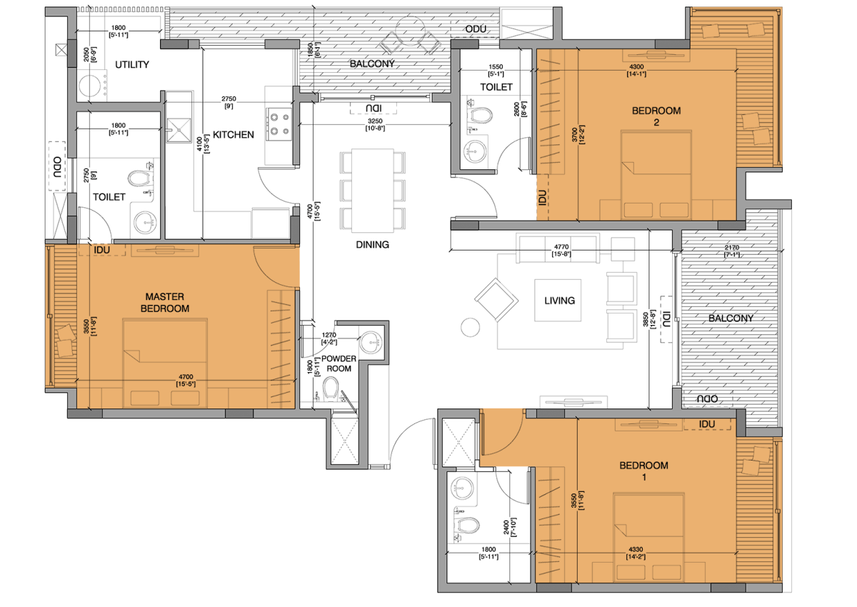 North-Unit-Bedrooms