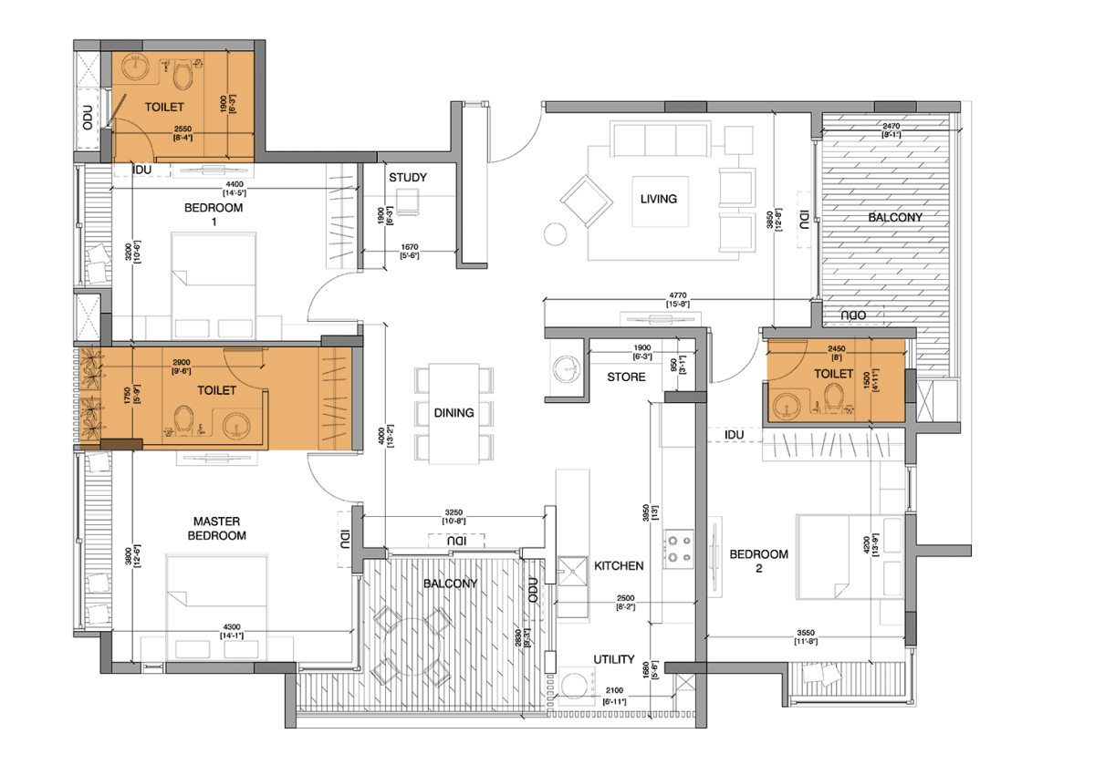 South-Unit-Bathrooms